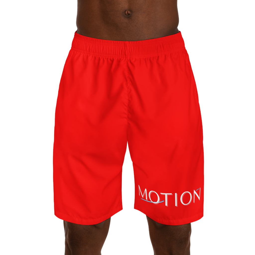 Motion Logo Jogger Shorts – Red Athletic Men's Performance Shorts